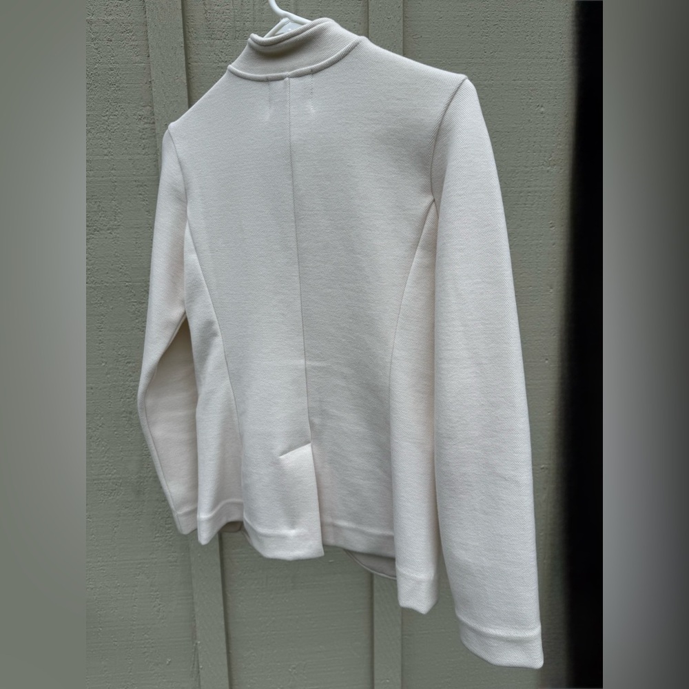 BANANA REPUBLIC KNIT PIQUE BLAZER BAND MILITARY SNOW DAY IVORY XS (or S) 885486 - Picture 12 of 14